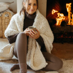 Camille Styles cozy fireplace