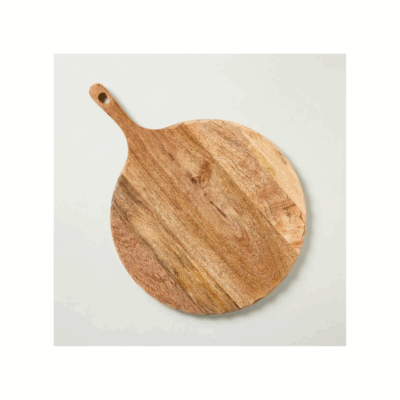 carved edge round serving board