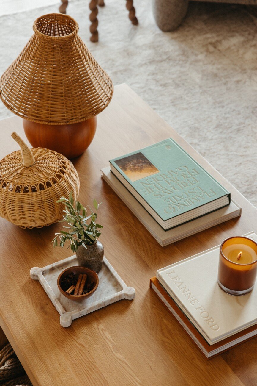 Cozy fall coffee table