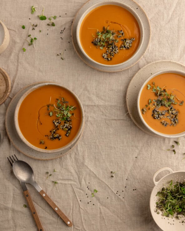 miso ginger sweet potato soup