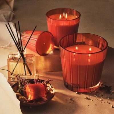 Pumpkin Chai 3-wick candle, NEST