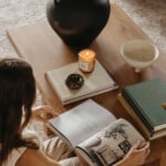 Reading coffee table books