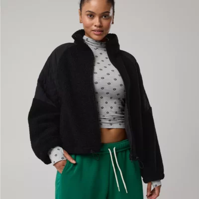 aerie offline deep earth puff jacket