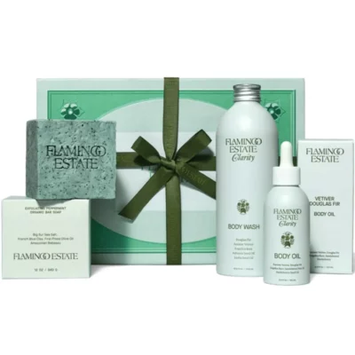 flamingo estate douglas fir and peppermint morning set