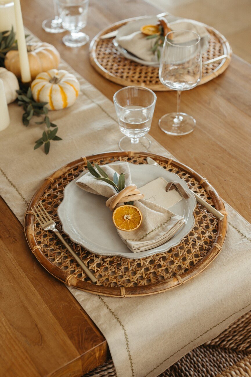 Thanksgiving table setting