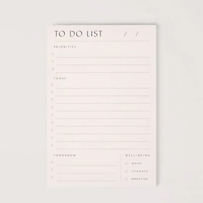 to do list pad wilde house
