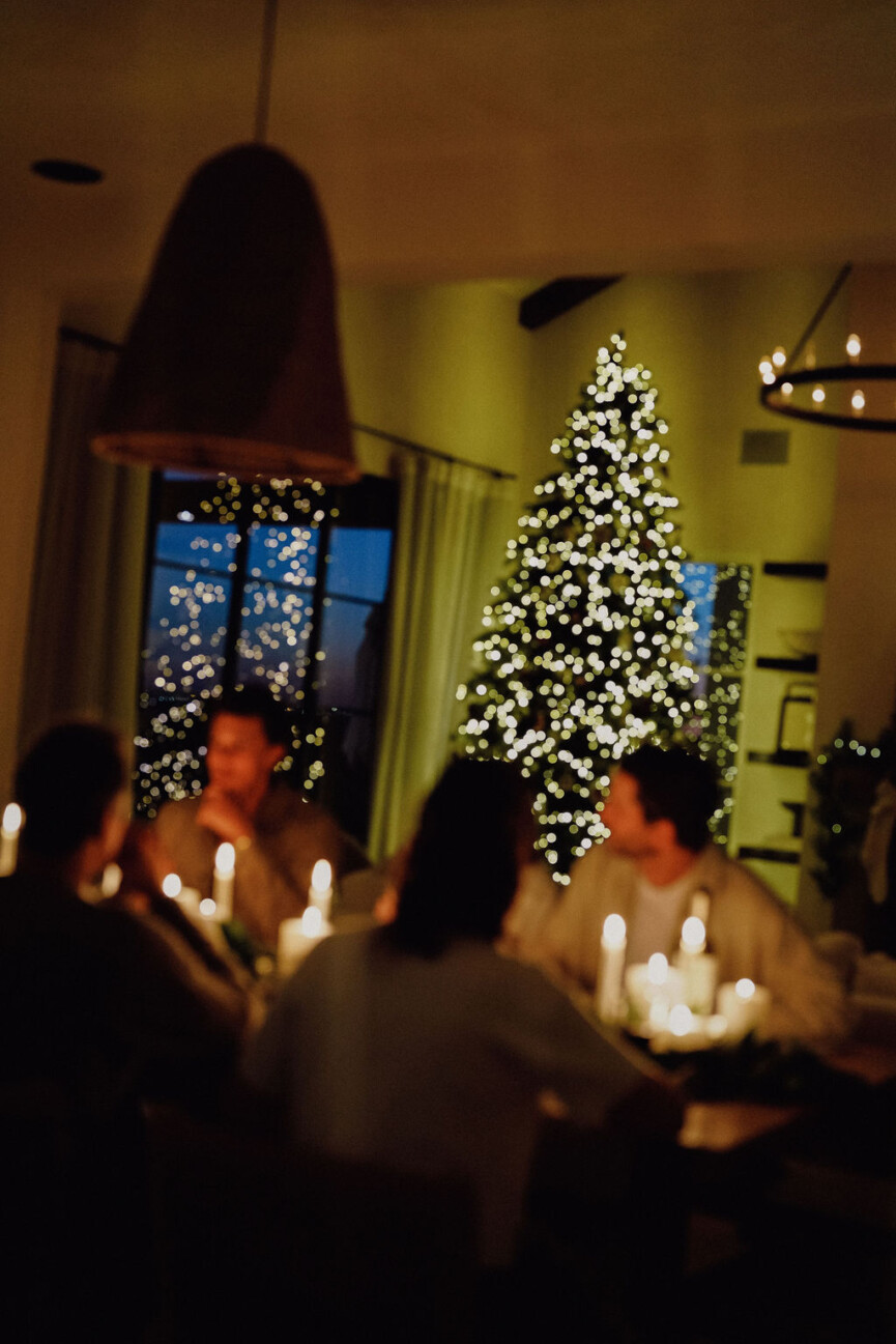 christmas tree holiday dinner party