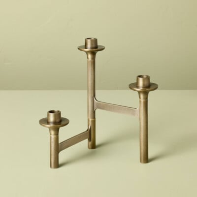 3ct Taper Brass Candelabra