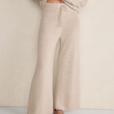 Cashmere Wide Leg Pants