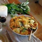 pumpkin ravioli with sage and brown butter