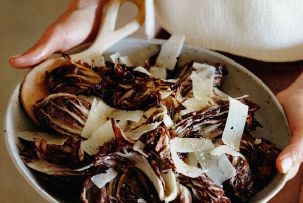 roasted radicchio with manchego