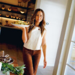 camille carrying holiday dish