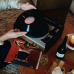 turning on record player