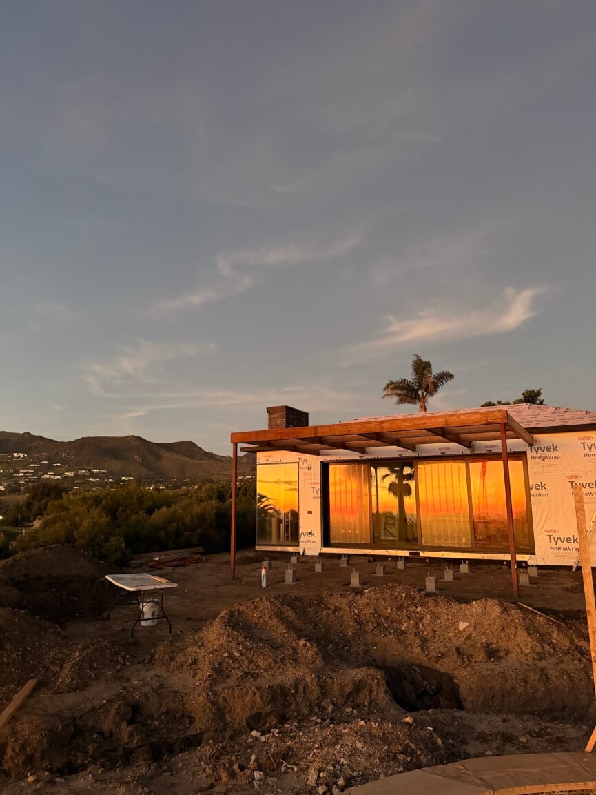 outdoor dining terrace in malibu