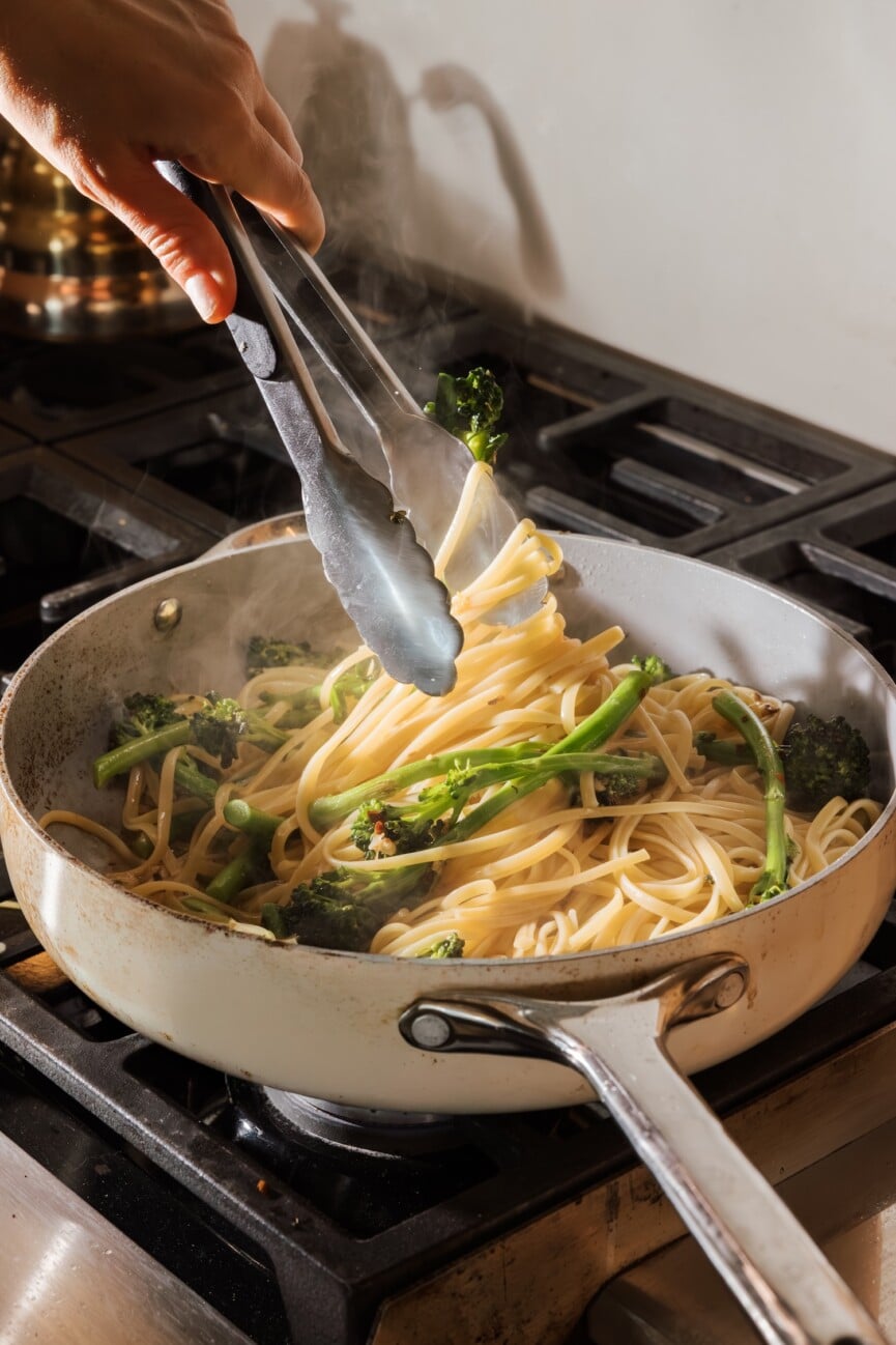 Blistered Broccolini Pasta with Garlic, Lemon & Toasted Breadcrumbs