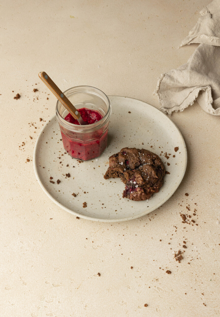 chocolate raspberry cookies
