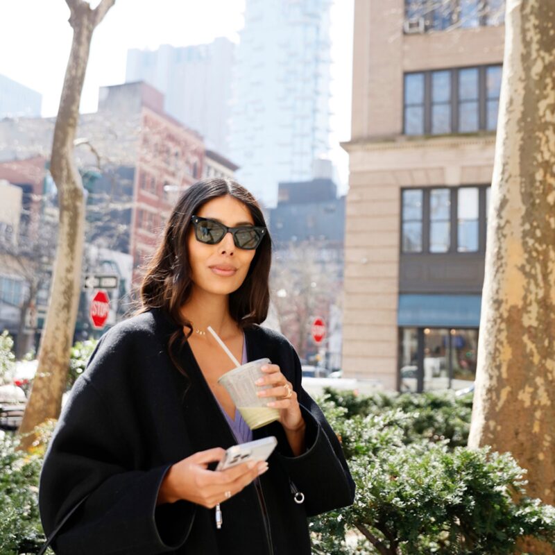 Babba Rivera drinking coffee