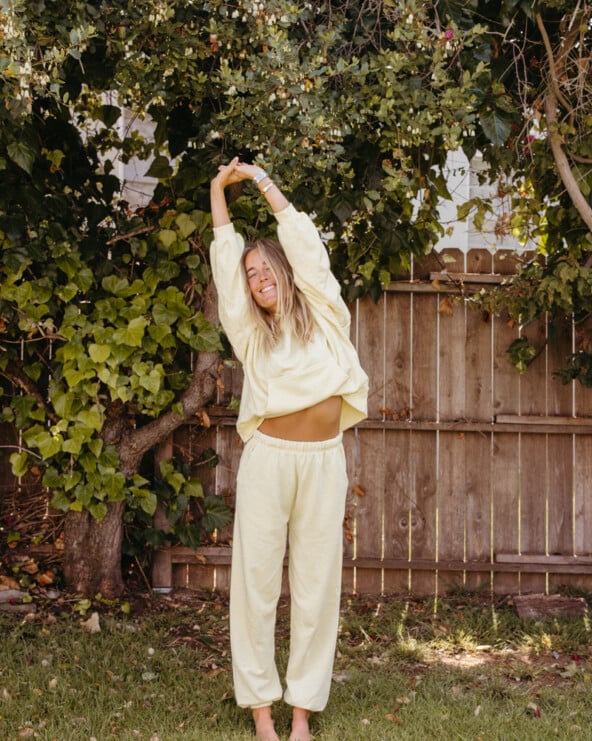 Mary Ralph Bradley stretching