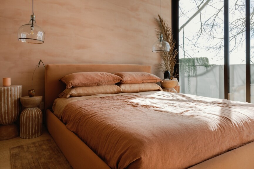 Monochromatic bedroom