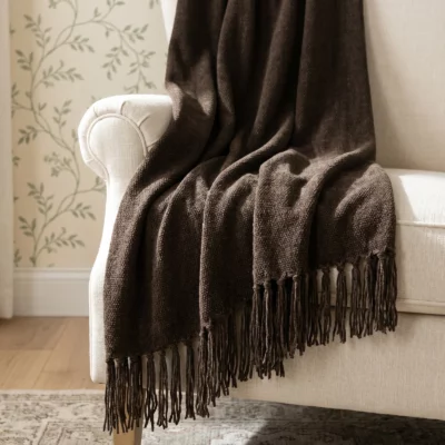 Chenille Throw Blanket, Birch Lane