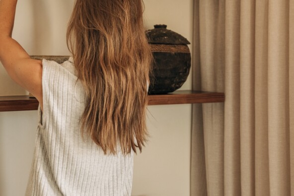 fall self-care rituals: shelf styling