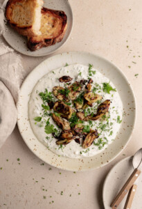 Whipped Feta and Baked Artichokes