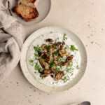easy whipped feta and crispy baked artichokes