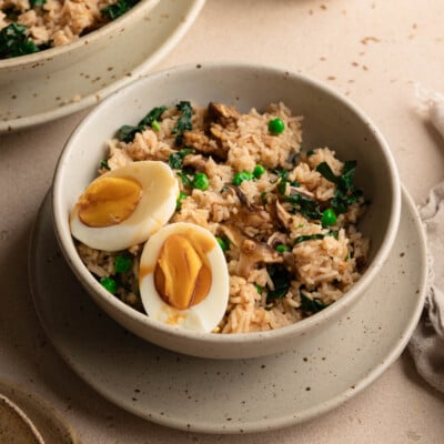 one pot mushroom rice