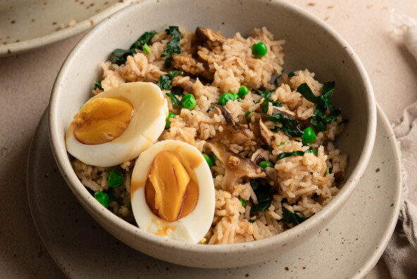 one pot mushroom rice
