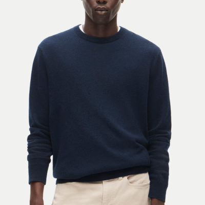 J.Crew Navy Cashmere Crewneck Sweater