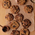 salted caramel date chocolate chip cookies